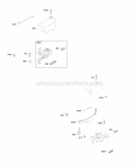 Brake Diagram and Parts List for 09D902-2001-E1  Briggs and Stratton Engine
